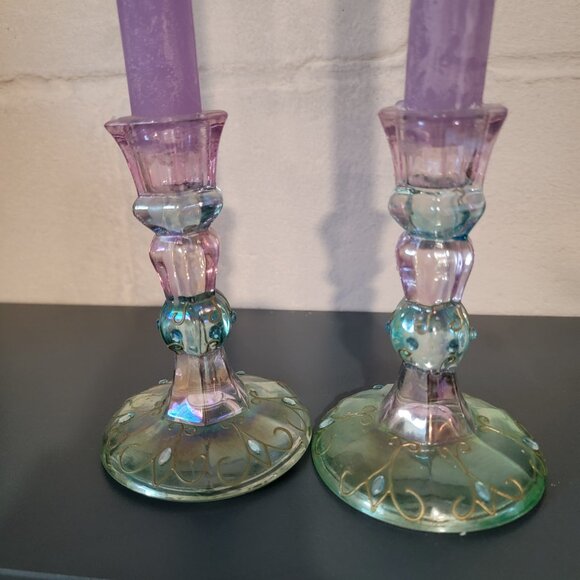 Vintage Partylite Candle Holders. 1990's, So Cute, Excellent Condition! 5x3". - Picture 3 of 3